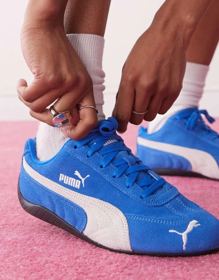 PUMA Speedcat OG sneaker in blue - Image 3