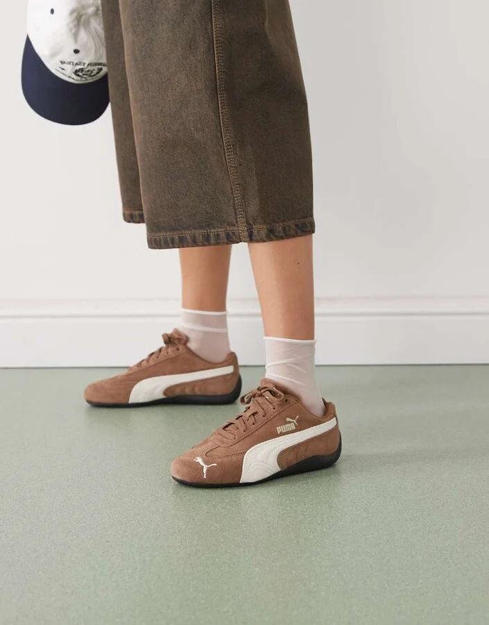 Puma Speedcat OG sneakers in brown & off white - Image 2