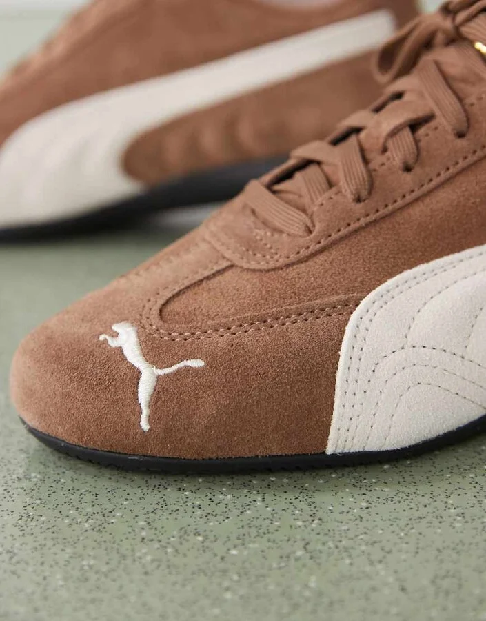 Puma Speedcat OG sneakers in brown & off white - Image 4