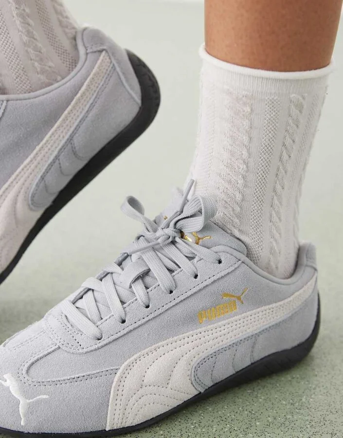Puma Speedcat OG sneakers in gray and white - Image 4