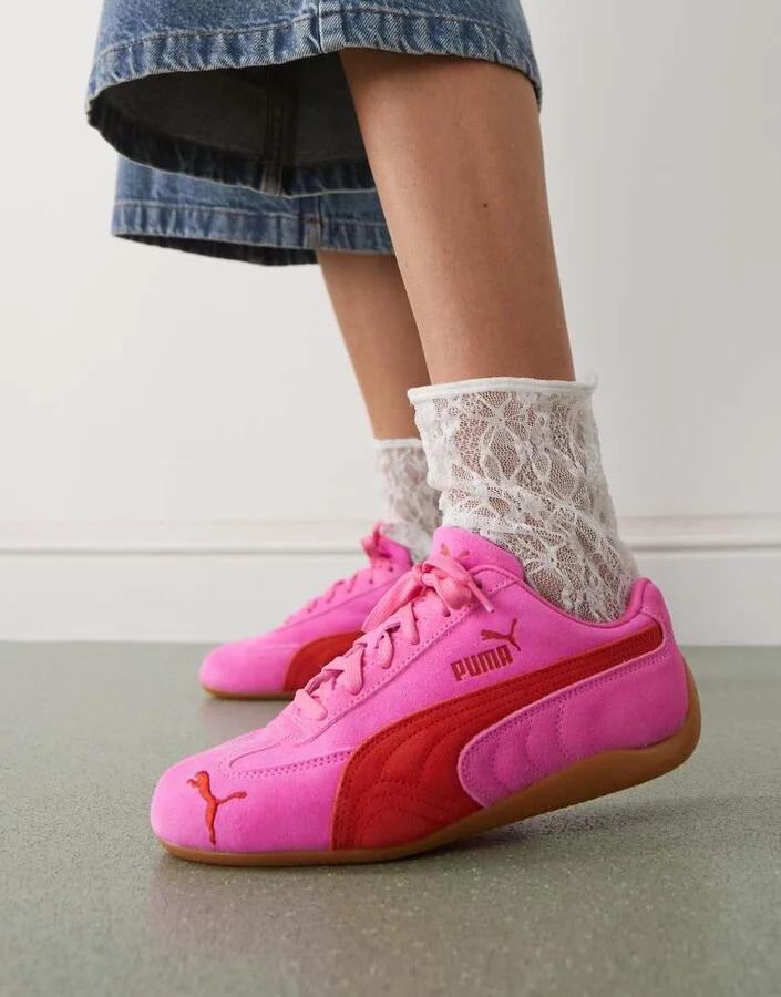 Puma Speedcat OG sneakers in pink and red