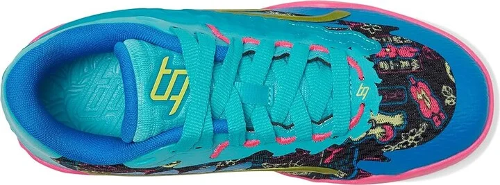 PUMA Stewie 3 Basketball Shoes Women's Basketball Shoes Bright Aqua/Fluro Pink Pes/Puma Black : 6 B - Medium, Rubber - Image 2