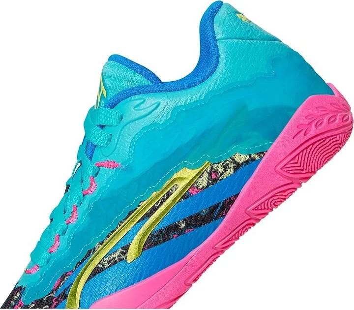 PUMA Stewie 3 Basketball Shoes Women's Basketball Shoes Bright Aqua/Fluro Pink Pes/Puma Black : 6 B - Medium, Rubber - Image 7