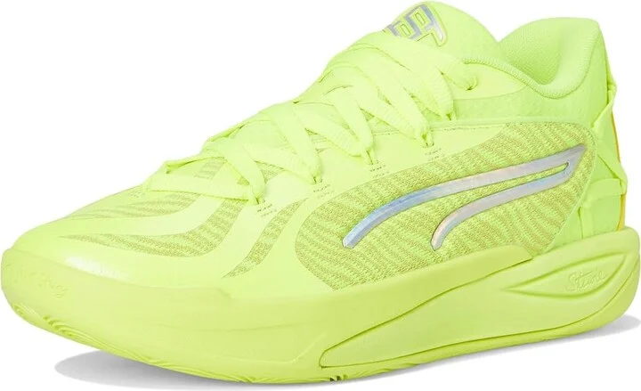 PUMA Stewie Basketball Shoes Women's Basketball Shoes Lime Squeeze/Lime Sheen : 10.5 B - Medium, Synthetic/Textile - Image 5