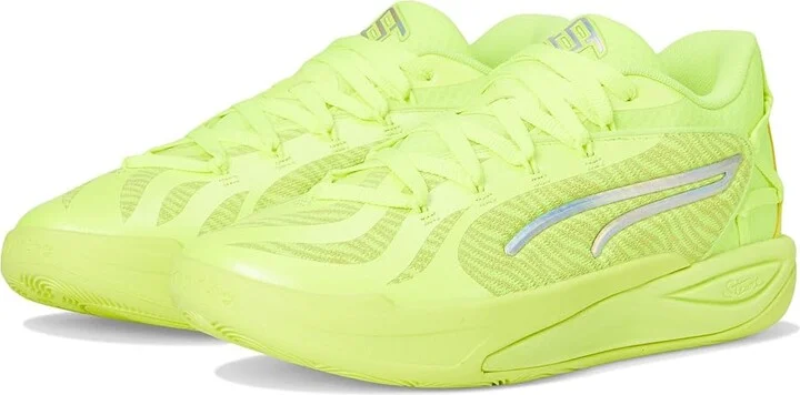 PUMA Stewie Basketball Shoes Women's Basketball Shoes Lime Squeeze/Lime Sheen : 10.5 B - Medium, Synthetic/Textile