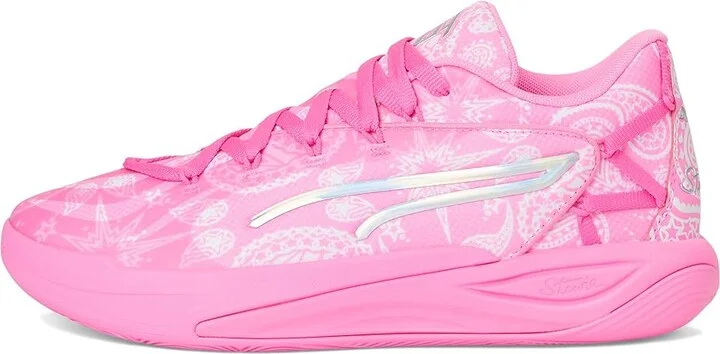 PUMA Stewie Basketball Shoes Women's Basketball Shoes Pink Pixel/White : 10.5 B - Medium, Synthetic/Textile - Image 6