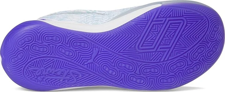 PUMA Stewie Basketball Shoes Women's Basketball Shoes Puma White/Light Aqua : 10.5 B - Medium, Synthetic/Textile - Image 3