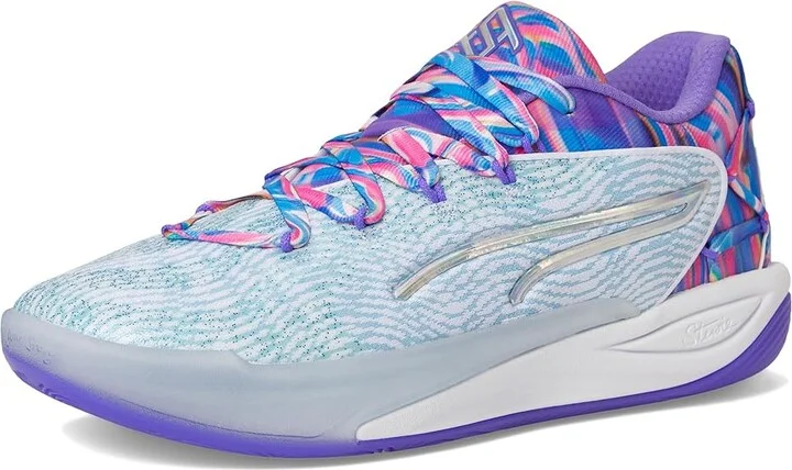 PUMA Stewie Basketball Shoes Women's Basketball Shoes Puma White/Light Aqua : 10.5 B - Medium, Synthetic/Textile - Image 5
