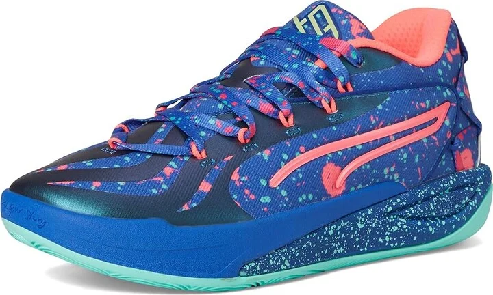 PUMA Stewie Basketball Shoes Women's Basketball Shoes Vivid Blue/Electric Peppermint : 8.5 B - Medium, Synthetic/Textile - Image 5