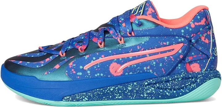PUMA Stewie Basketball Shoes Women's Basketball Shoes Vivid Blue/Electric Peppermint : 8.5 B - Medium, Synthetic/Textile - Image 6
