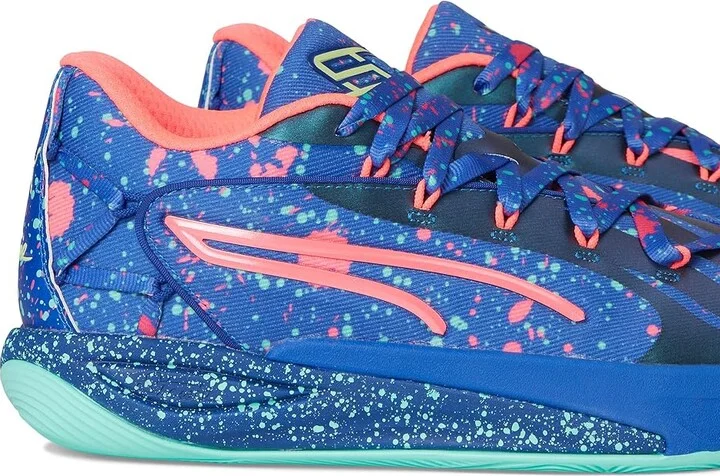 PUMA Stewie Basketball Shoes Women's Basketball Shoes Vivid Blue/Electric Peppermint : 8.5 B - Medium, Synthetic/Textile - Image 7