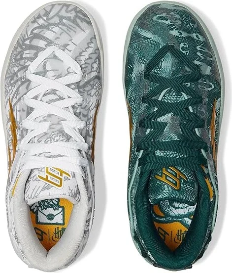 PUMA Stewie Harry Potter Basketball Shoes Women's Basketball Shoes White/Green Terrain : 10 B - Medium, Textile - Image 2