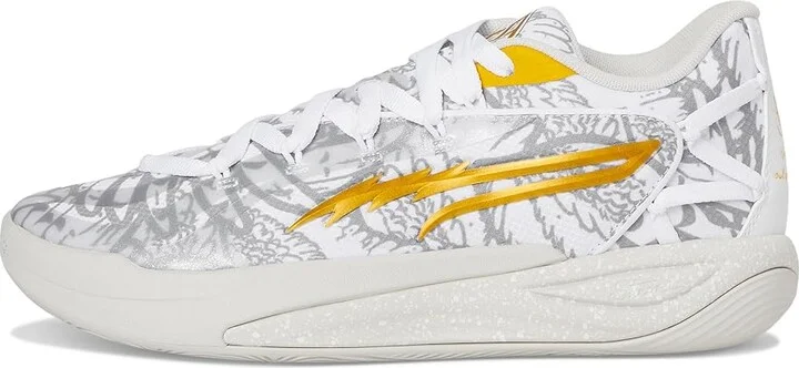 PUMA Stewie Harry Potter Basketball Shoes Women's Basketball Shoes White/Green Terrain : 10 B - Medium, Textile - Image 6