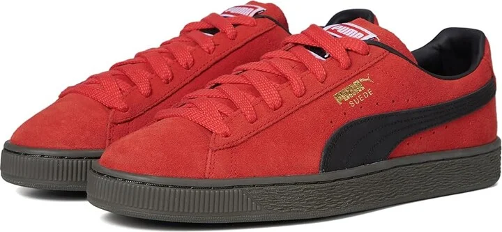 PUMA Suede Classic XXI Men's Shoes All Time Red - Zappos 25th Anniversary : 9 D - Medium, Suede/Rubber/Leather