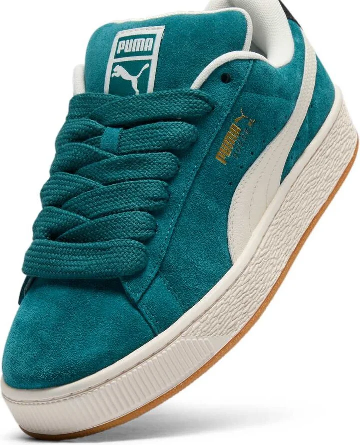 PUMA Suede XL Levels sneakers in green and white - Image 3