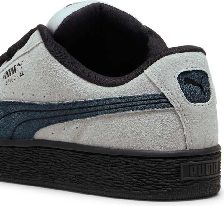 PUMA Suede XL sneakers in gray with black and blue detail - Image 4