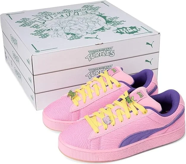 PUMA Suede XL Teenage Mutant Ninja Turtles Sneakers Men's Snow Shoes Mauved Out/Team Violet : 8.5 D - Medium - Image 7