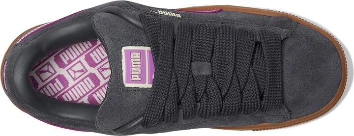 PUMA Suede Xl Women's Lace up casual Shoes Galactic Gray/Wild Berry : 8.5 B - Medium, Leather/Suede - Image 2