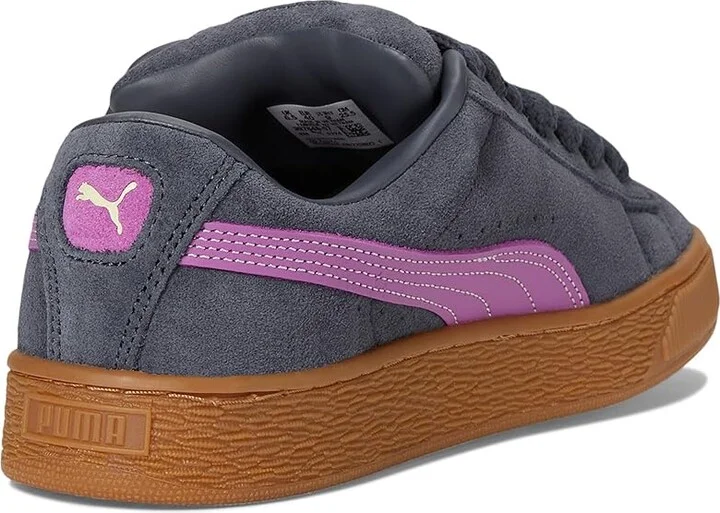 PUMA Suede Xl Women's Lace up casual Shoes Galactic Gray/Wild Berry : 8.5 B - Medium, Leather/Suede - Image 4