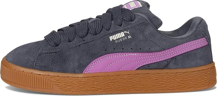 PUMA Suede Xl Women's Lace up casual Shoes Galactic Gray/Wild Berry : 8.5 B - Medium, Leather/Suede - Image 6