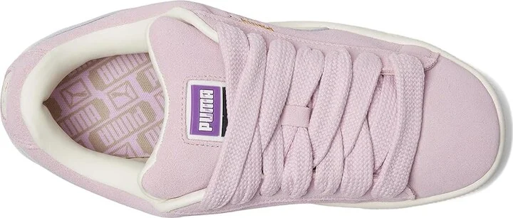 PUMA Suede Xl Women's Lace up casual Shoes Grape Mist/Warm White : 6.5 B - Medium, Leather/Suede - Image 2