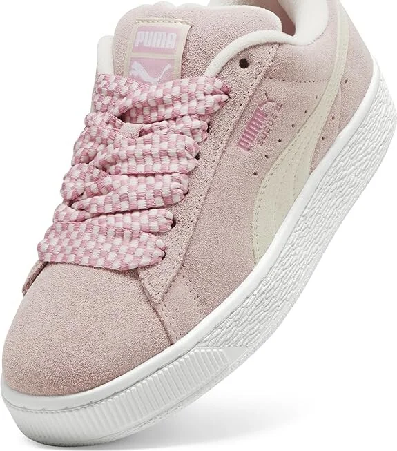 PUMA Suede Xl Women's Lace up casual Shoes Mauve Mist/Puma White : 9.5 B - Medium, Leather/Suede - Image 4