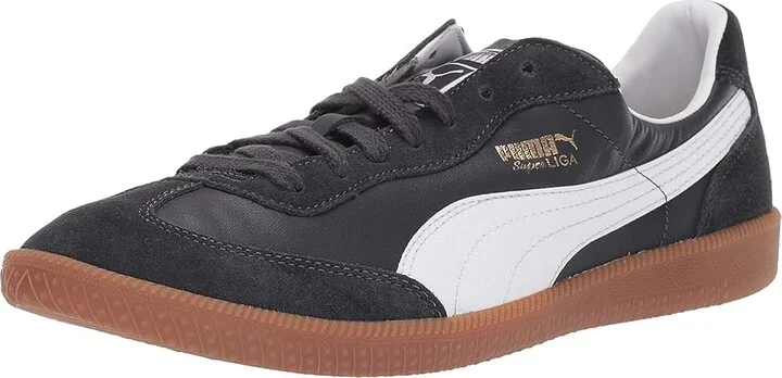 PUMA Super Liga OG Retro Men's Classic Shoes New Navy/White : 4.5 D - Medium, Leather/Suede/Synthetic - Image 2
