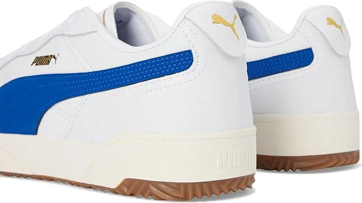 PUMA Tifosi Lux Shoes Men's Snow Shoes Puma White/Puma Team Royal/Gum : 9 D - Medium, Leather - Image 7