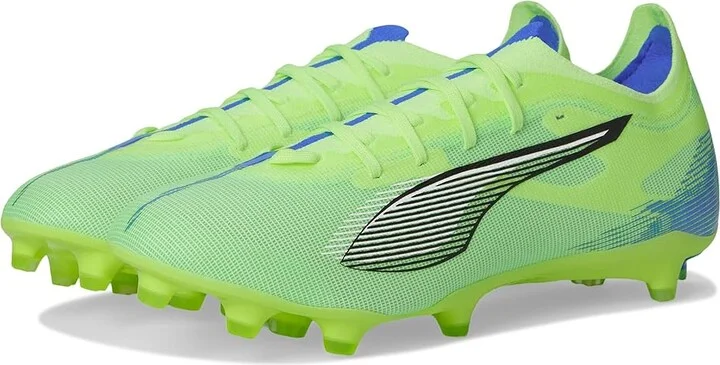 PUMA Ultra 5 Match Firm, Artificial Ground Soccer Cleats Men's Soccer Shoes Fizzy Apple/PUMA White/Bluemazing : 10.5 D - Medium