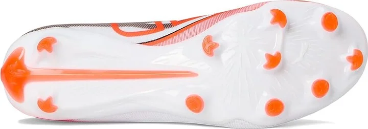 PUMA Ultra 5 Match Firm, Artificial Ground Soccer Cleats Men's Soccer Shoes Puma White-Puma Black-Glowing Red : 9 D - Medium, Leather - Image 3