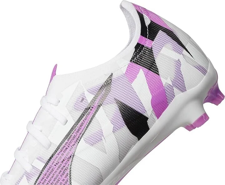 PUMA Ultra 5 Match Firm, Artificial Ground Soccer Cleats Men's Soccer Shoes PUMA White/Pure Magenta/Feather Gray/PUMA Black : 13 D - Medium - Image 7