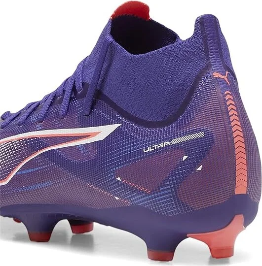 PUMA Ultra 5 Match+ Firm, Artificial Ground Soccer Cleats Women's Soccer Shoes Lapis Lazuli-Puma White-Sunset Glow : 5.5 B - Medium - Image 3