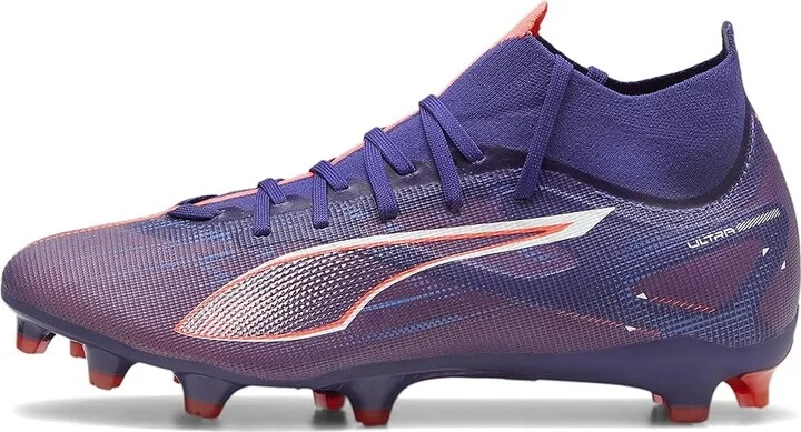 PUMA Ultra 5 Match+ Firm, Artificial Ground Soccer Cleats Women's Soccer Shoes Lapis Lazuli-Puma White-Sunset Glow : 5.5 B - Medium - Image 5