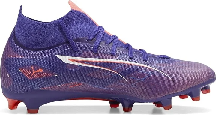PUMA Ultra 5 Match+ Firm, Artificial Ground Soccer Cleats Women's Soccer Shoes Lapis Lazuli-Puma White-Sunset Glow : 5.5 B - Medium - Image 6