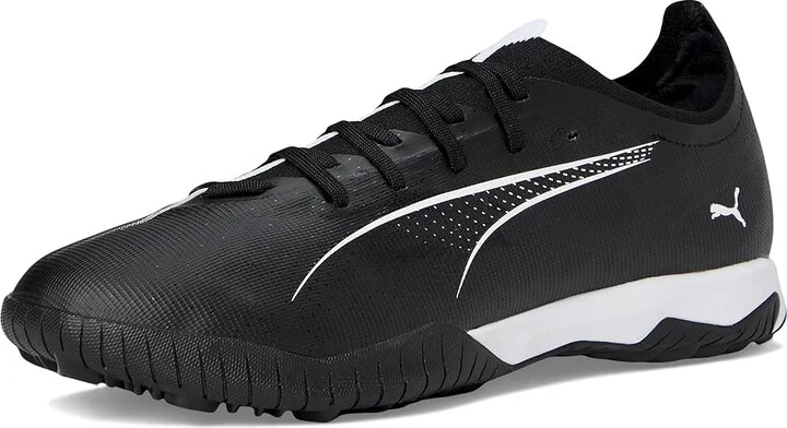 PUMA Ultra 5 Match Turf Trainer Soccer Cleats Men's Soccer Shoes Puma Black-Puma White : 10 D - Medium, Leather - Image 5