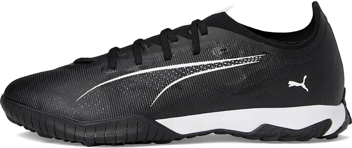 PUMA Ultra 5 Match Turf Trainer Soccer Cleats Men's Soccer Shoes Puma Black-Puma White : 10 D - Medium, Leather - Image 6