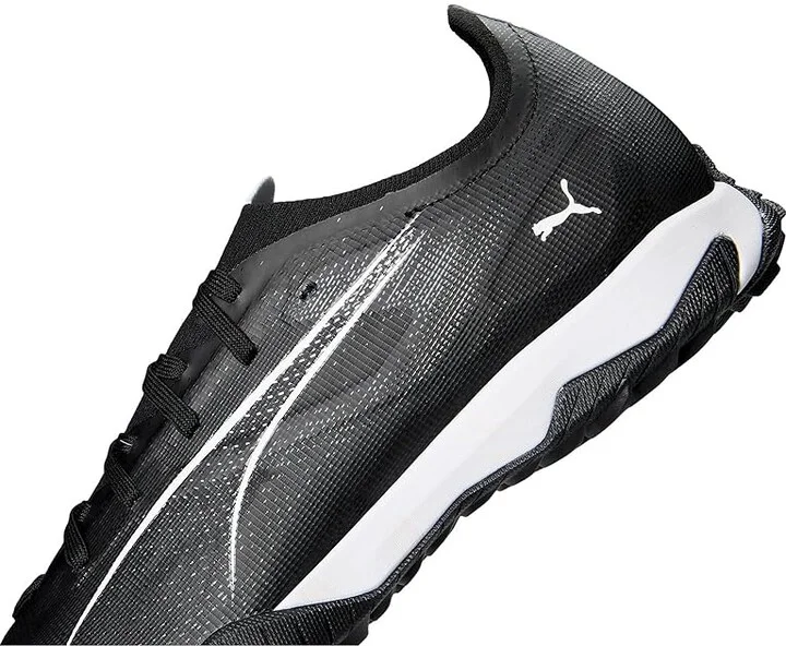 PUMA Ultra 5 Match Turf Trainer Soccer Cleats Men's Soccer Shoes Puma Black-Puma White : 10 D - Medium, Leather - Image 7