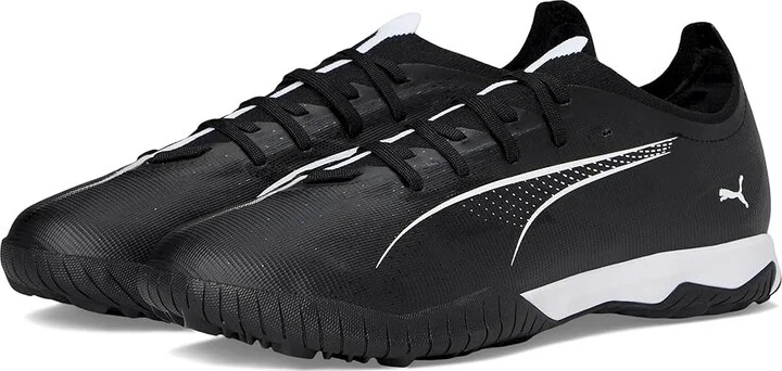 PUMA Ultra 5 Match Turf Trainer Soccer Cleats Men's Soccer Shoes Puma Black-Puma White : 10 D - Medium, Leather