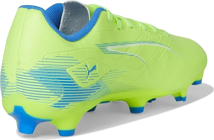 PUMA Ultra 5 Play Firm, Artificial Ground Soccer Cleats Men's Soccer Shoes Fizzy Apple-Puma White-Bluemazing : 9 D - Medium - Image 4