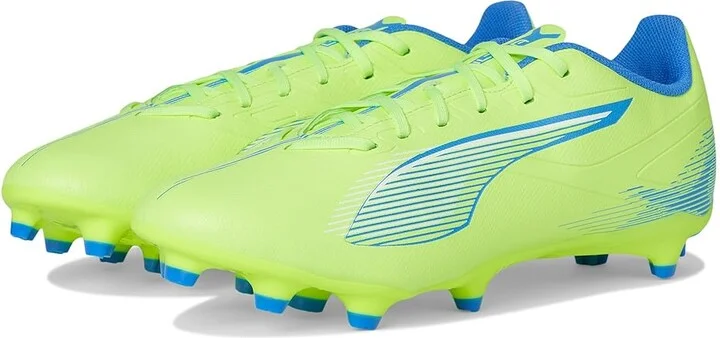PUMA Ultra 5 Play Firm, Artificial Ground Soccer Cleats Men's Soccer Shoes Fizzy Apple-Puma White-Bluemazing : 9 D - Medium