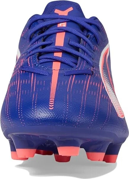 PUMA Ultra 5 Play Firm, Artificial Ground Soccer Cleats Men's Soccer Shoes Lapis Lazuli-Puma White-Sunset Glow : 8 D - Medium - Image 3