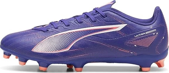 PUMA Ultra 5 Play Firm, Artificial Ground Soccer Cleats Men's Soccer Shoes Lapis Lazuli-Puma White-Sunset Glow : 8 D - Medium - Image 6