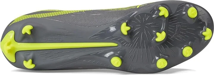 PUMA Ultra 5 Play Firm, Artificial Ground Soccer Cleats Men's Soccer Shoes Matte Aged Silver-Yellow Alert-Puma Aged Silver : 8.5 D - Medium - Image 3