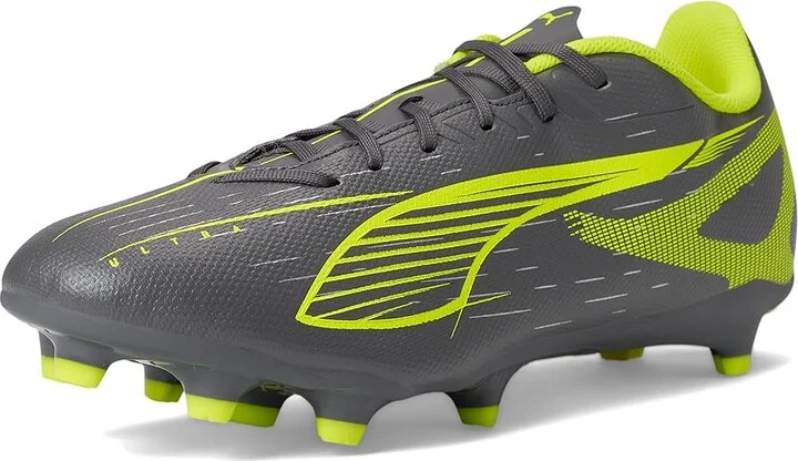PUMA Ultra 5 Play Firm, Artificial Ground Soccer Cleats Men's Soccer Shoes Matte Aged Silver-Yellow Alert-Puma Aged Silver : 8.5 D - Medium - Image 5