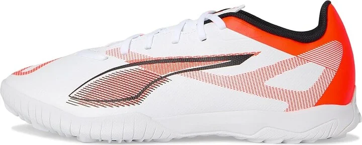PUMA Ultra 5 Play Turf Trainer Soccer Cleats Men's Soccer Shoes Puma White-Puma Black-Glowing Red : 9.5 D - Medium, Rubber - Image 6