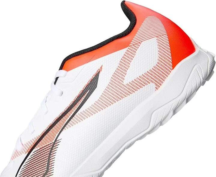 PUMA Ultra 5 Play Turf Trainer Soccer Cleats Men's Soccer Shoes Puma White-Puma Black-Glowing Red : 9.5 D - Medium, Rubber - Image 7