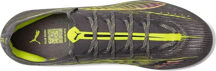 PUMA Ultra 5 Pro Firm, Artificial Ground Soccer Cleats Men's Soccer Shoes Matte Aged Silver-Yellow Alert-Sun Struck : 7.5 D - Medium - Image 2