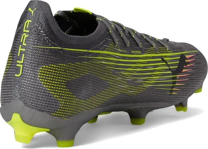 PUMA Ultra 5 Pro Firm, Artificial Ground Soccer Cleats Men's Soccer Shoes Matte Aged Silver-Yellow Alert-Sun Struck : 7.5 D - Medium - Image 4