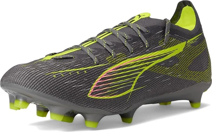 PUMA Ultra 5 Pro Firm, Artificial Ground Soccer Cleats Men's Soccer Shoes Matte Aged Silver-Yellow Alert-Sun Struck : 7.5 D - Medium - Image 5