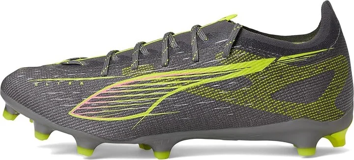 PUMA Ultra 5 Pro Firm, Artificial Ground Soccer Cleats Men's Soccer Shoes Matte Aged Silver-Yellow Alert-Sun Struck : 7.5 D - Medium - Image 6